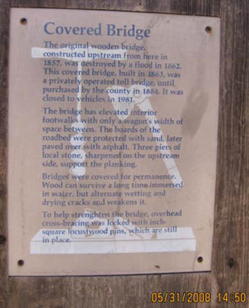 Knights Ferry Bridge. Photo by the Keatings, June 2008